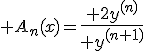 A_n(x)=\frac{ 2y^{(n)}}{ y^{(n+1)}}